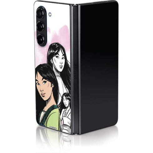 Disney Princess Mulan Sketch Galaxy Z Fold5 5G Skin